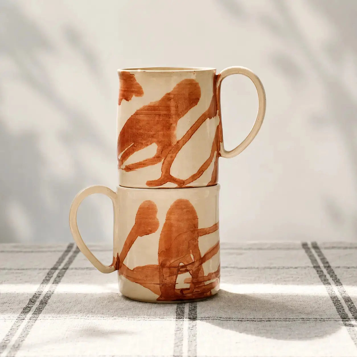 Copper Brush porcelain Mug 2 units