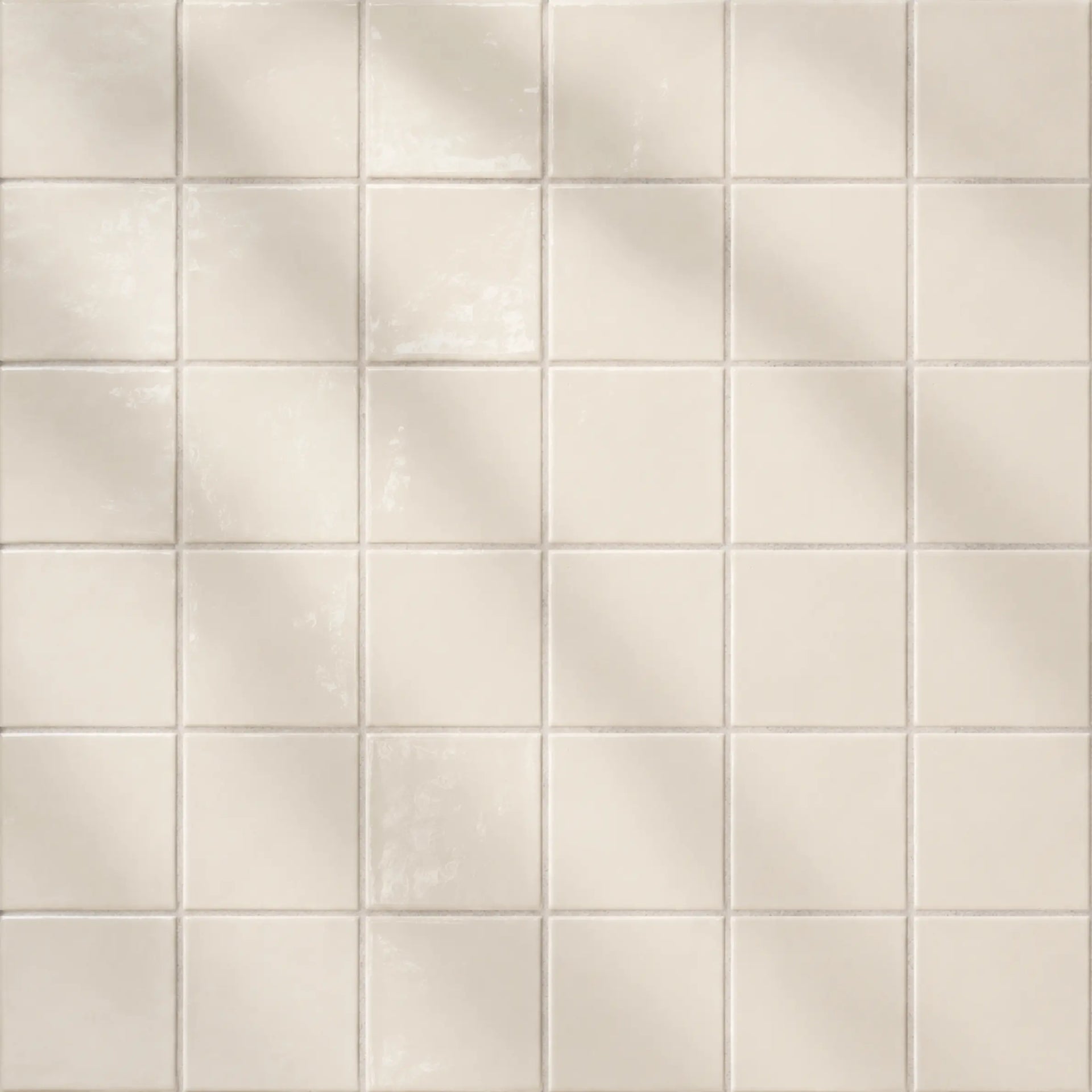 Cream White • Gloss Terracotta Tile
