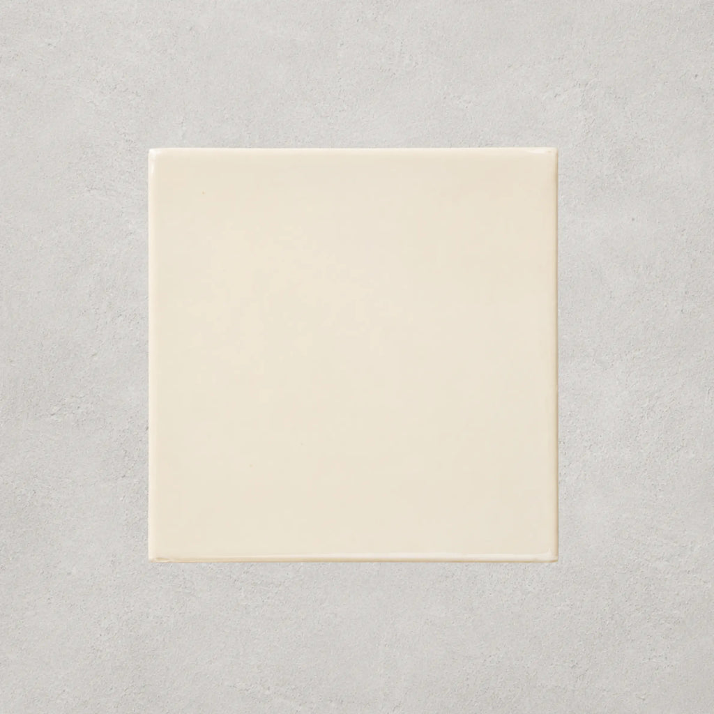 Cream White • Gloss Terracotta Tile
