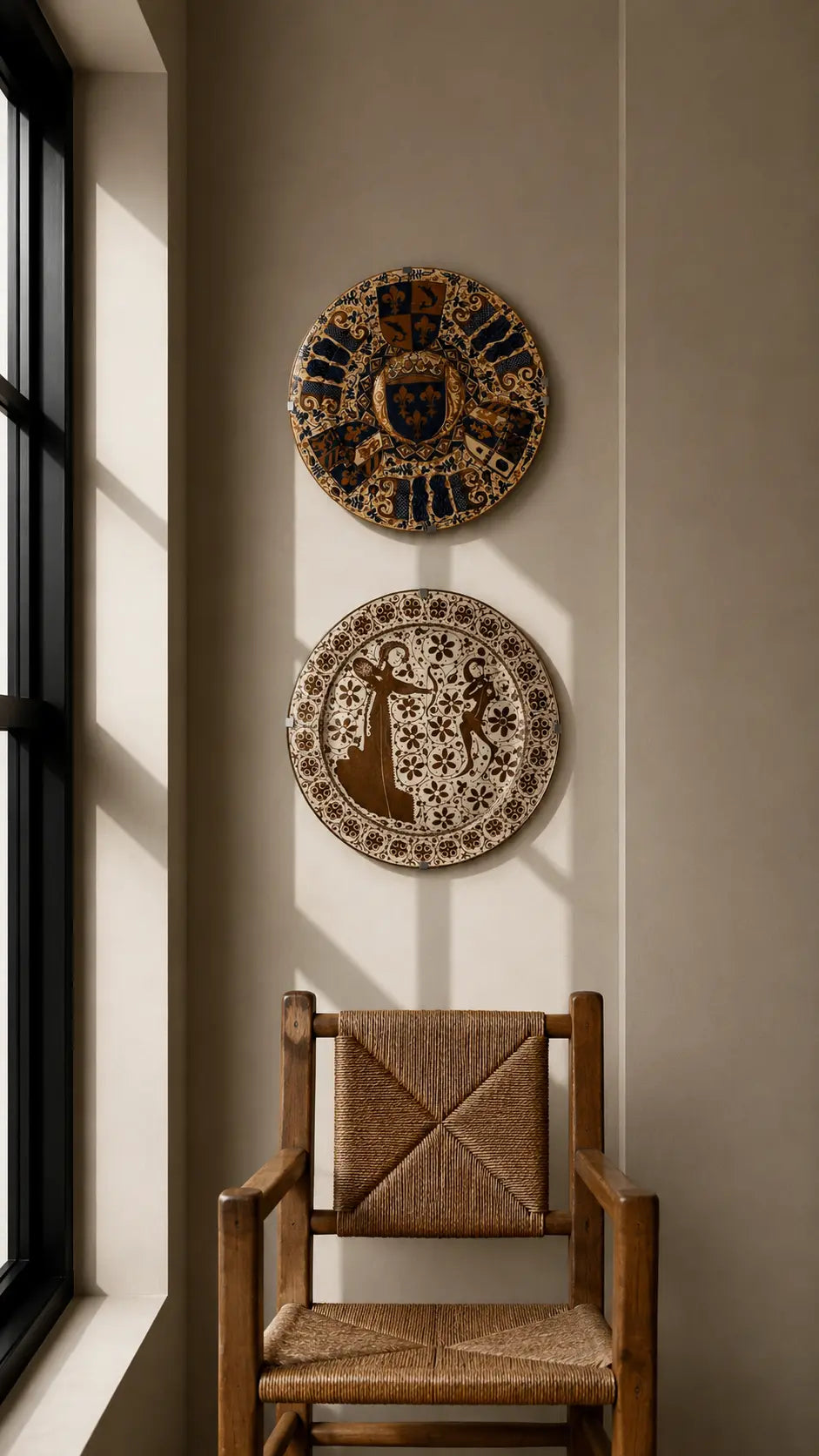Shorthand Fleur‑de‑Lis • Décor Plate