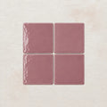 Dusty Pink handmade ceramic tiles with gloss finish