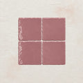Dusty Pink handmade ceramic tiles with gloss finish