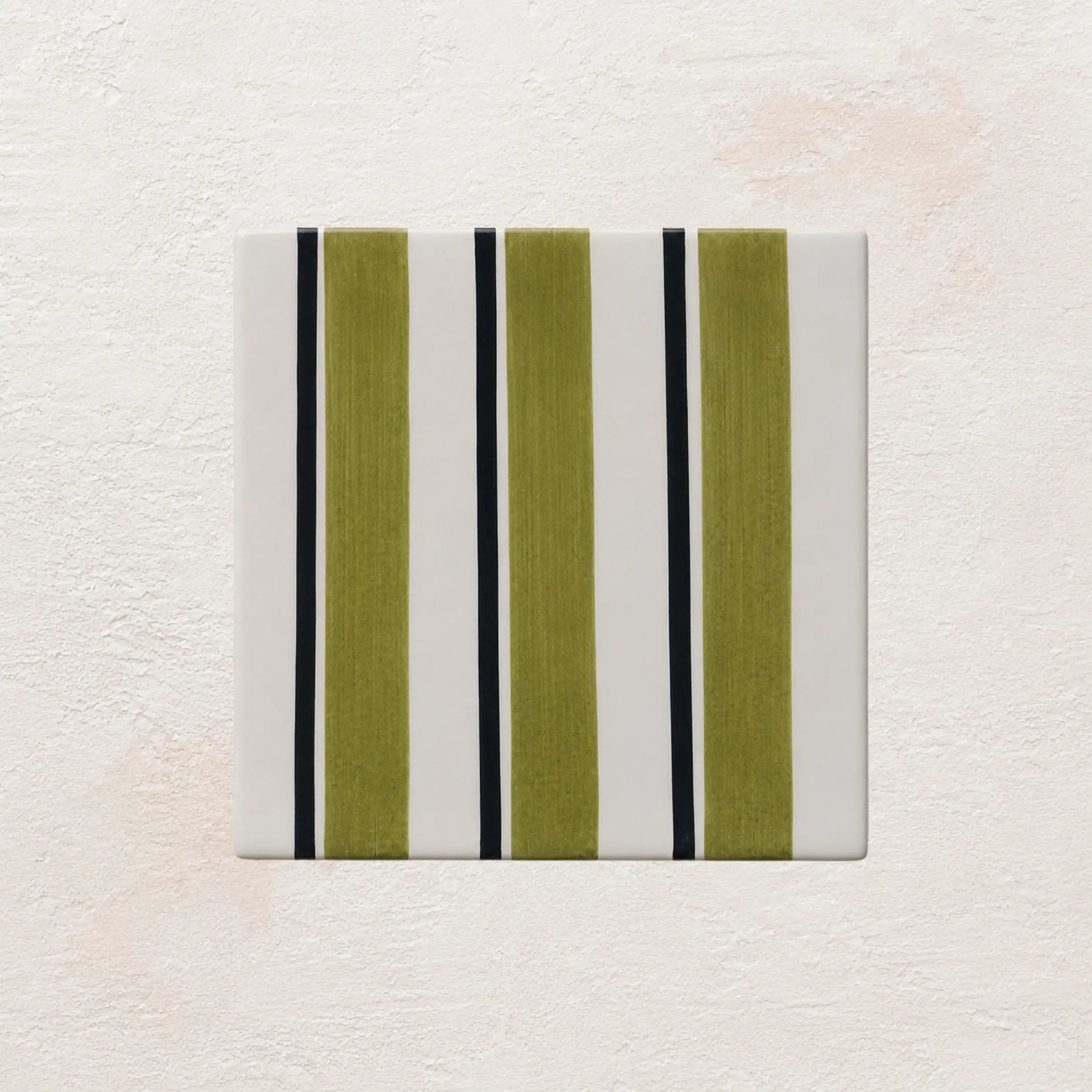 Green Pinstripe • Gloss Tile