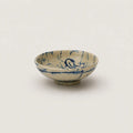 Blue ink bowl in stoneware