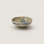 Blue ink bowl in stoneware