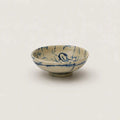 Blue ink bowl in stoneware