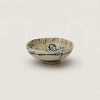 Blue ink bowl in stoneware
