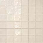 Ivory white • Gloss Terracotta Tile