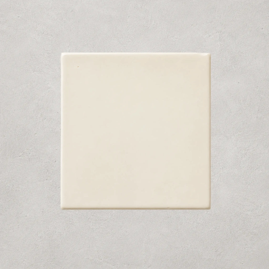 Ivory white • Gloss Terracotta Tile