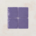 Lilac green handmade ceramic tiles with gloss finish