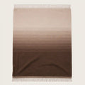 throw blanket in matiz design in chocolate brown and sand colours. Woven with Alpaca fibres