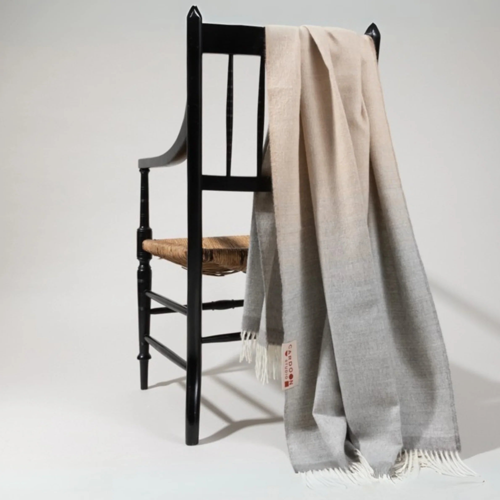 Matiz Alpaca Wool Beige Throw