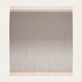 Matiz ombre throw blanket in charcoal and silver 100% alpaca