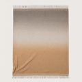 alpaca nuance throw blanket sandstone and beige