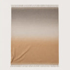 alpaca nuance throw blanket sandstone and beige