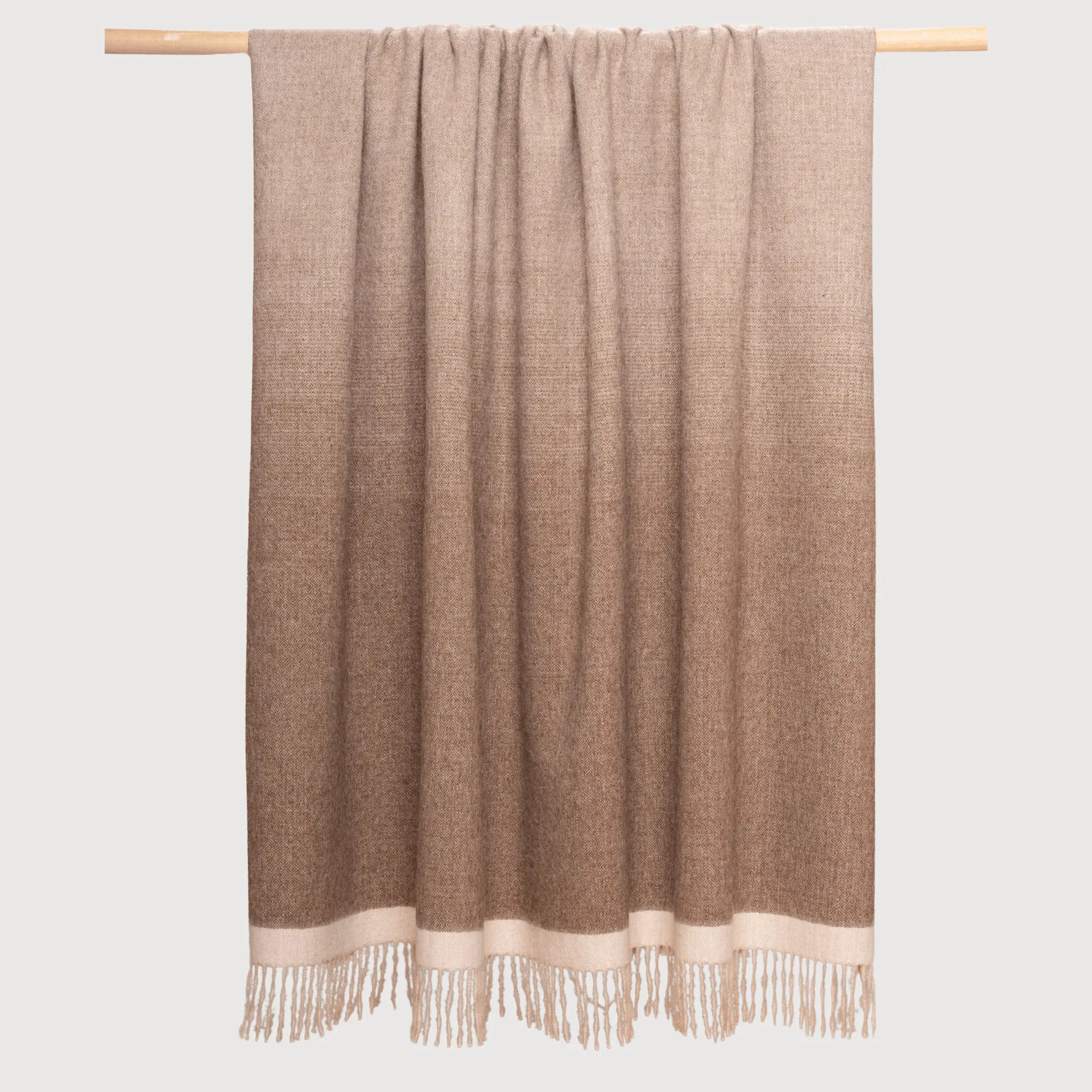Matiz Ombré Throw • Chocolate & Sand
