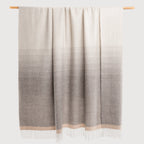 Matiz Ombré Throw • Mid Grey & Silver