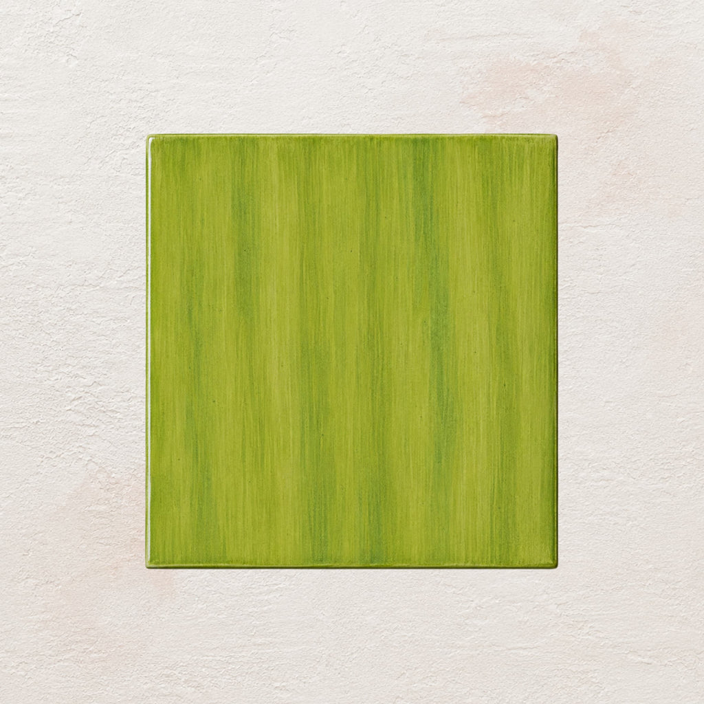 Moss Green Brushstroke • Gloss Tile