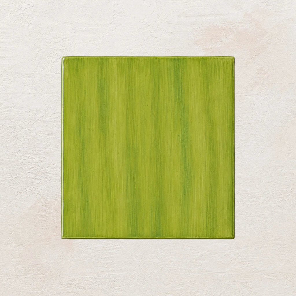 Moss Green Brushstroke • Gloss Tile