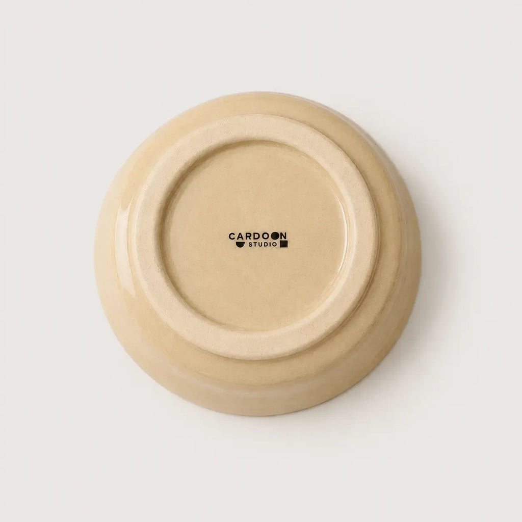 Underside of handmade Octavia stoneware plate