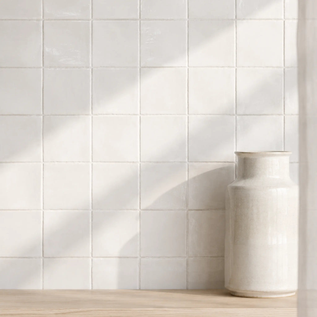 Off-White • Gloss Terracotta Tile