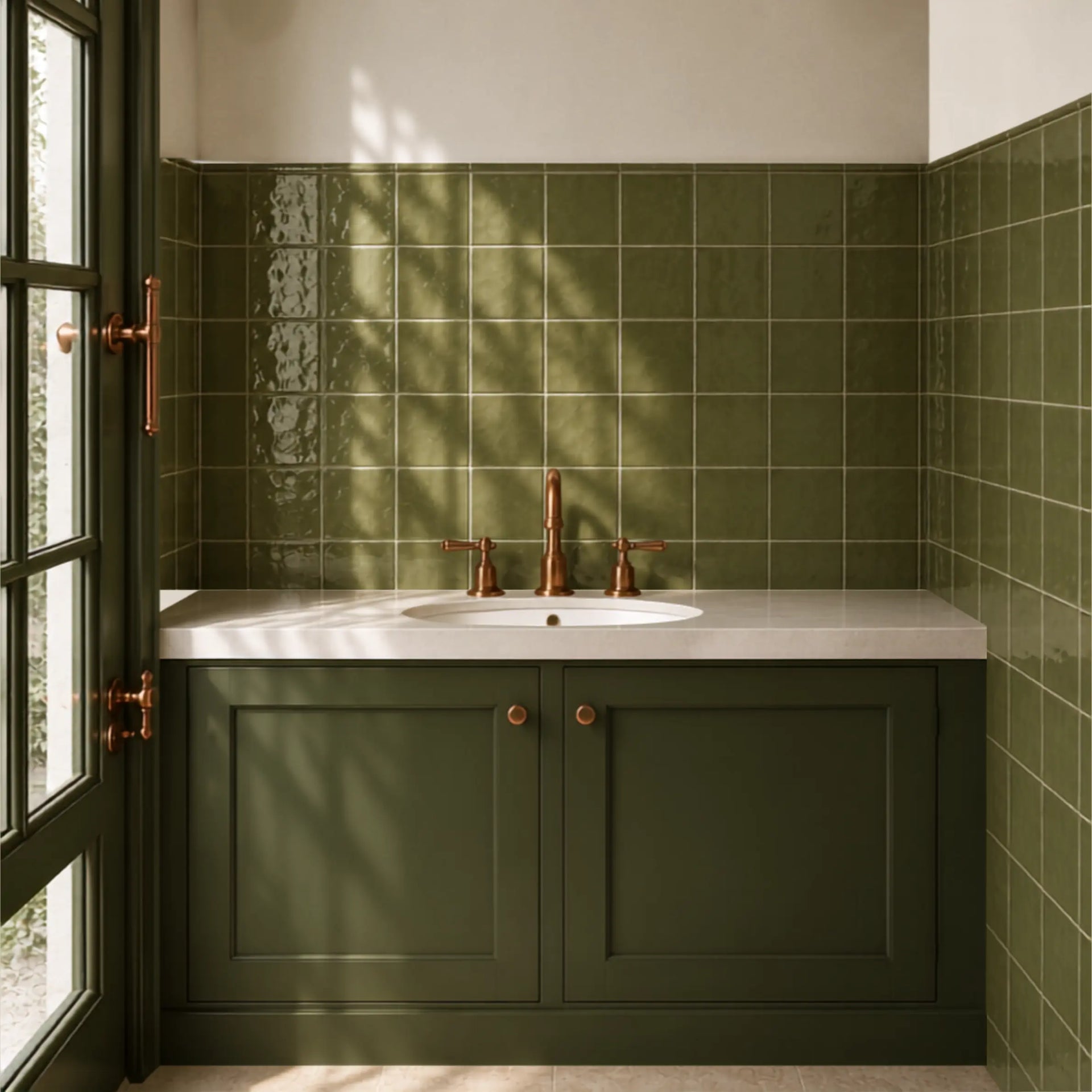Olive Green • Gloss Tile