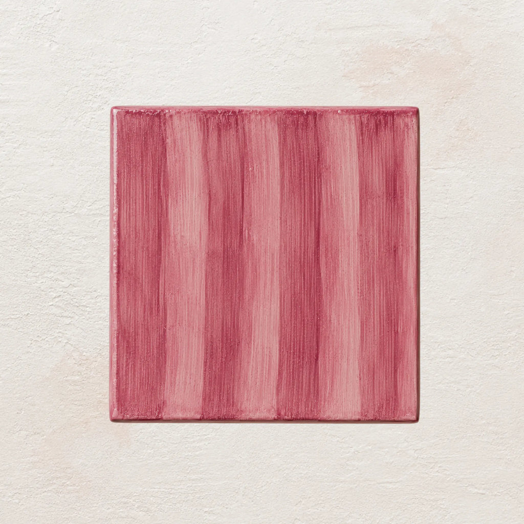 Pink Clay Brushstroke • Gloss Tile