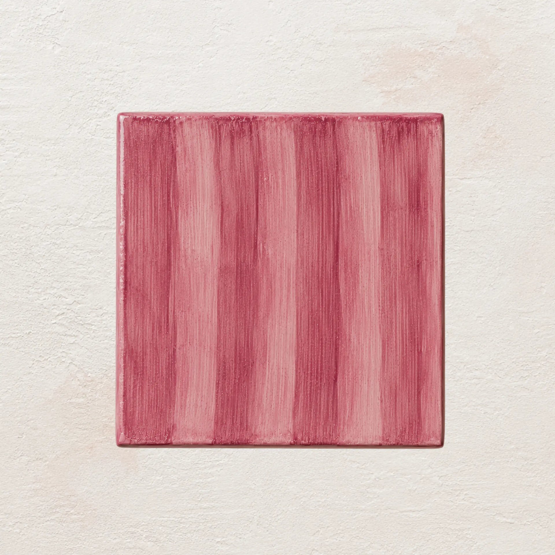Pink Clay Brushstroke • Gloss Tile