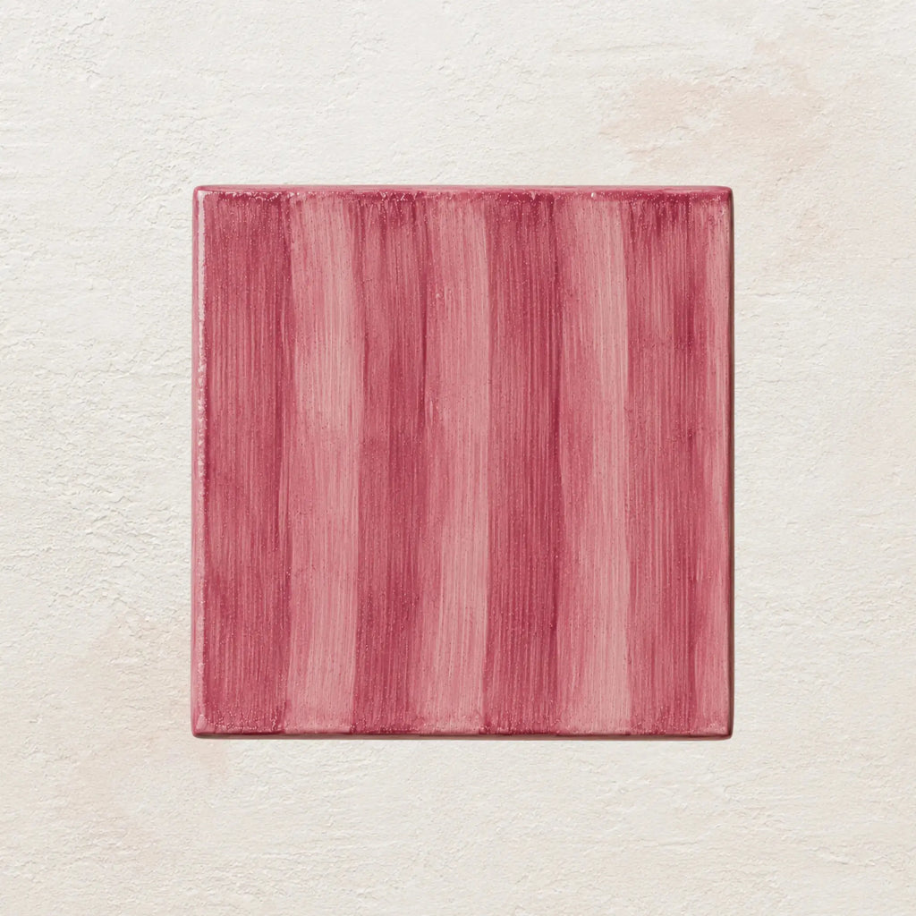 Pink Clay Brushstroke • Gloss Tile