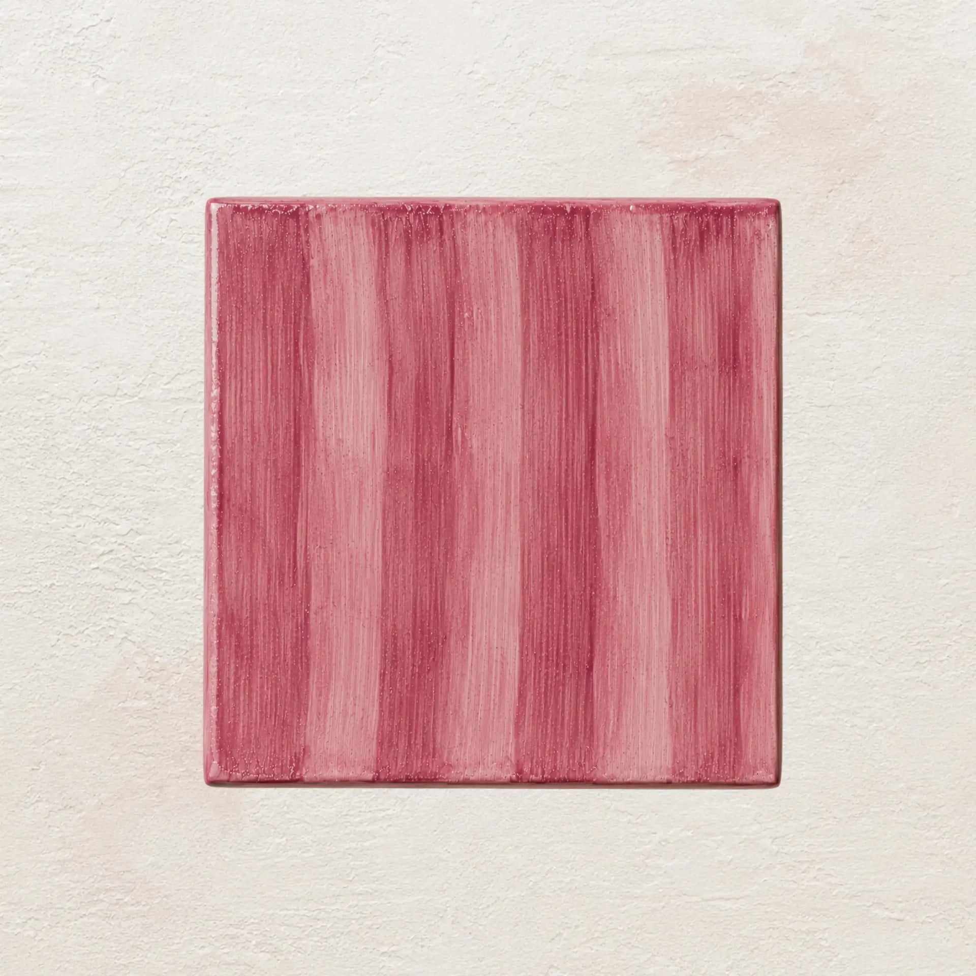 Pink Clay Brushstroke • Gloss Tile