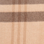 throw blanket plaid check in caramel 100% alpaca