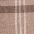 plaid throw blanket  in chocolate colour and 100% alpaca