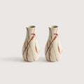 Little Vase painted in rust brown