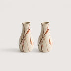 Little Vase painted in rust brown
