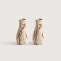 Little Vase painted in rust brown