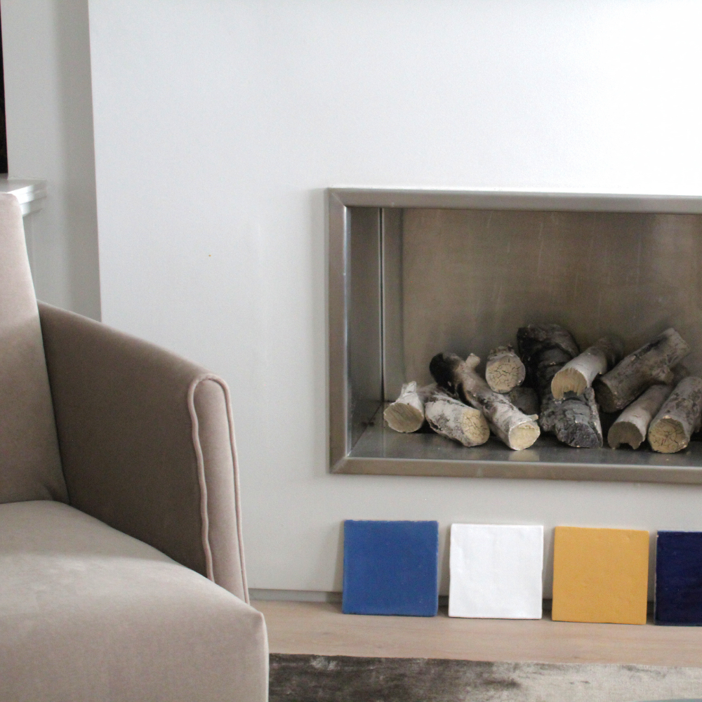 Dusty Lilac Matte Tile 15 cm