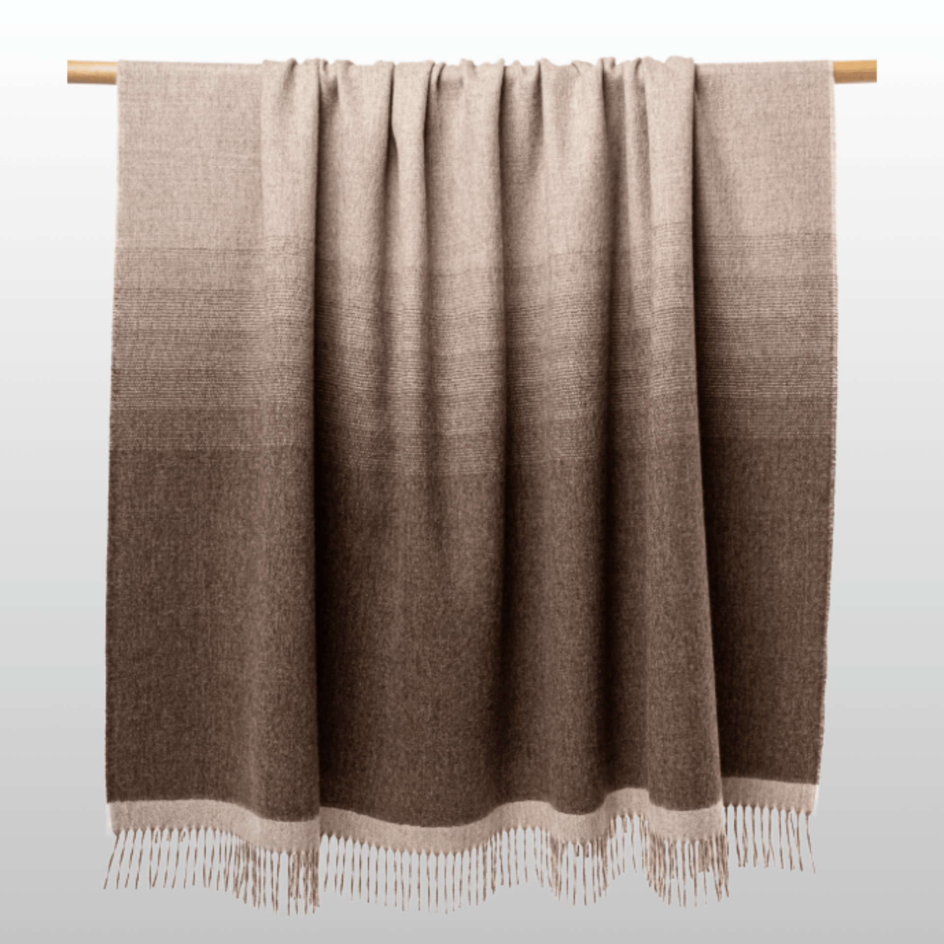 My Store Matiz Throw Pure Chocolate & Sand Ombré