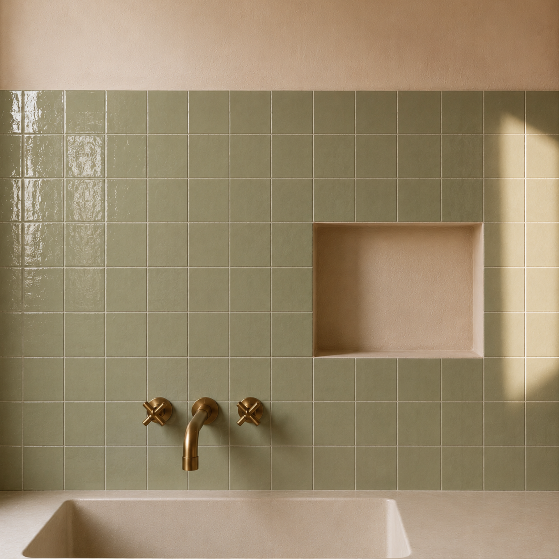 Sage Green • Gloss Tile