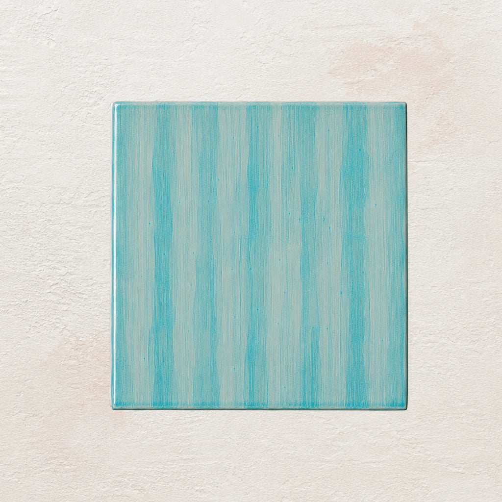 Sea Glass Brushstroke • Gloss Tile