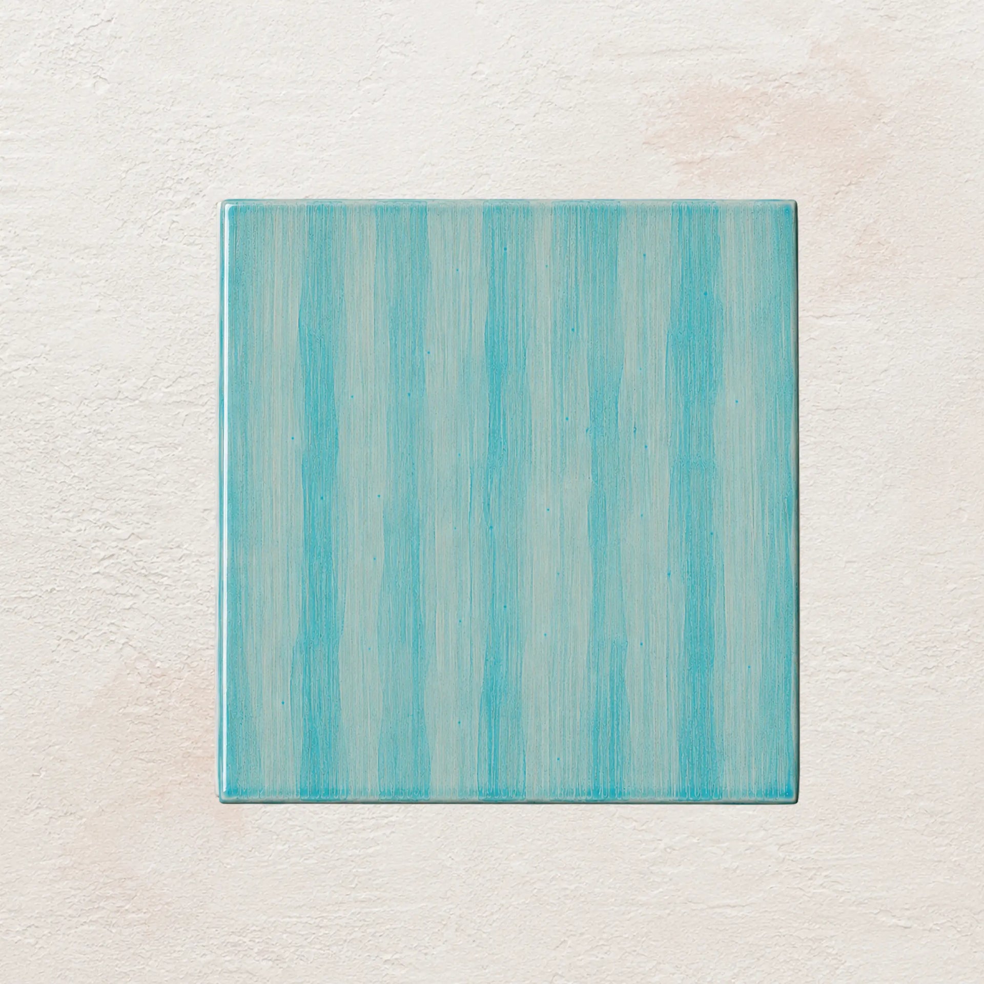Sea Glass Brushstroke • Gloss Tile