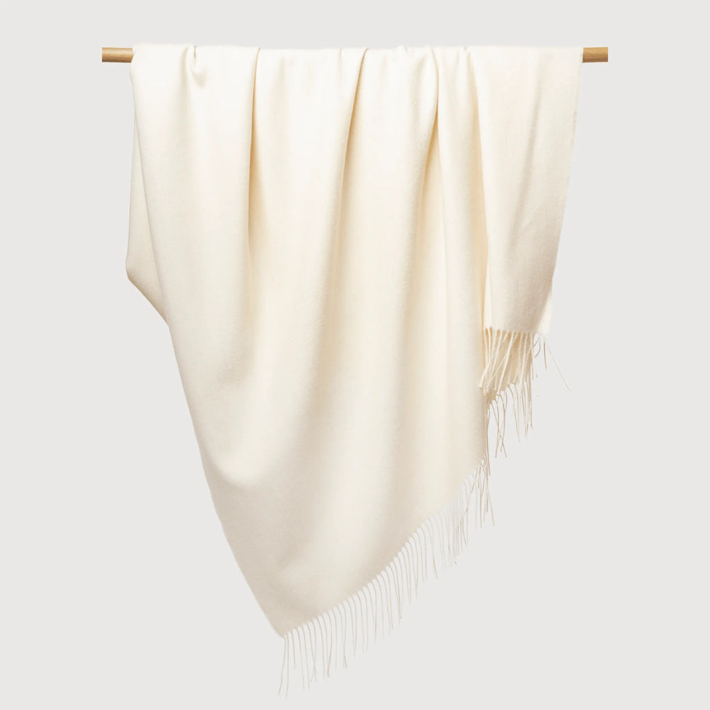 Solace Throw • Porcelain