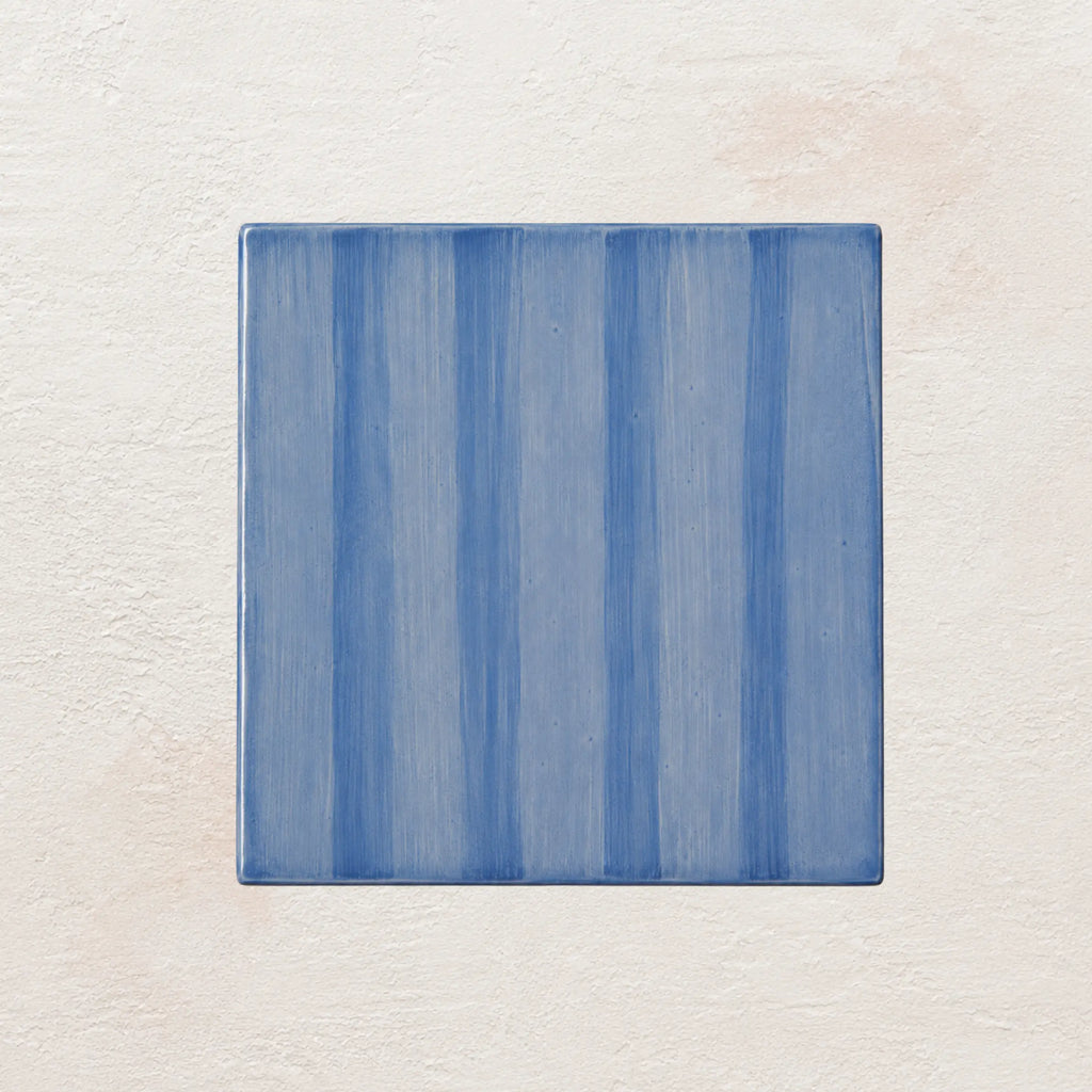 Storm Blue Brushstroke • Gloss Tile