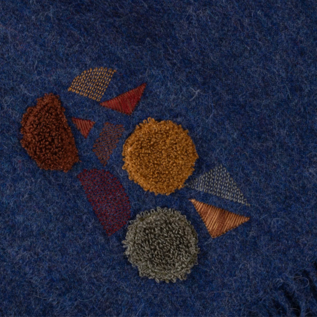 Solace Throw Navy Blue