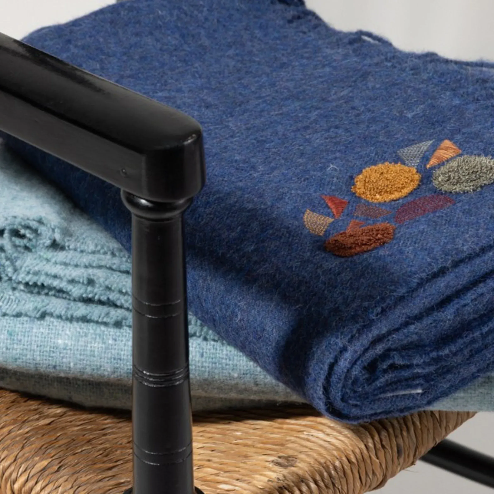 My Store Solace Throw Navy Blue