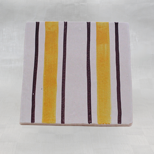 Saffron Pinstripe Brushstroke 15 cm