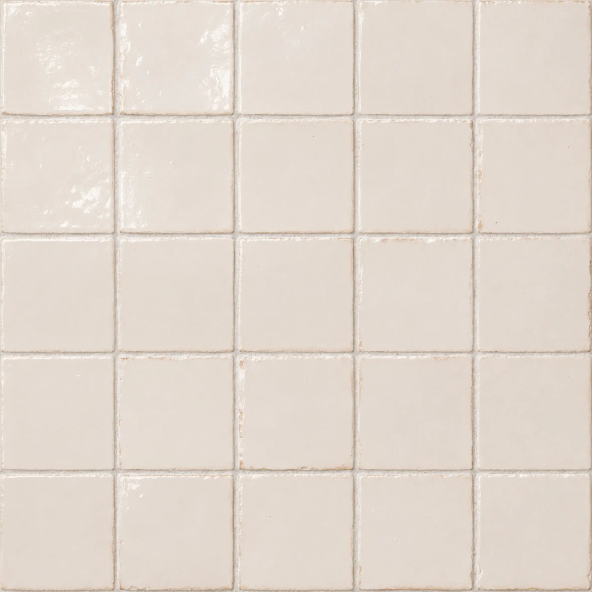 Toasted White • Gloss Terracotta Tile
