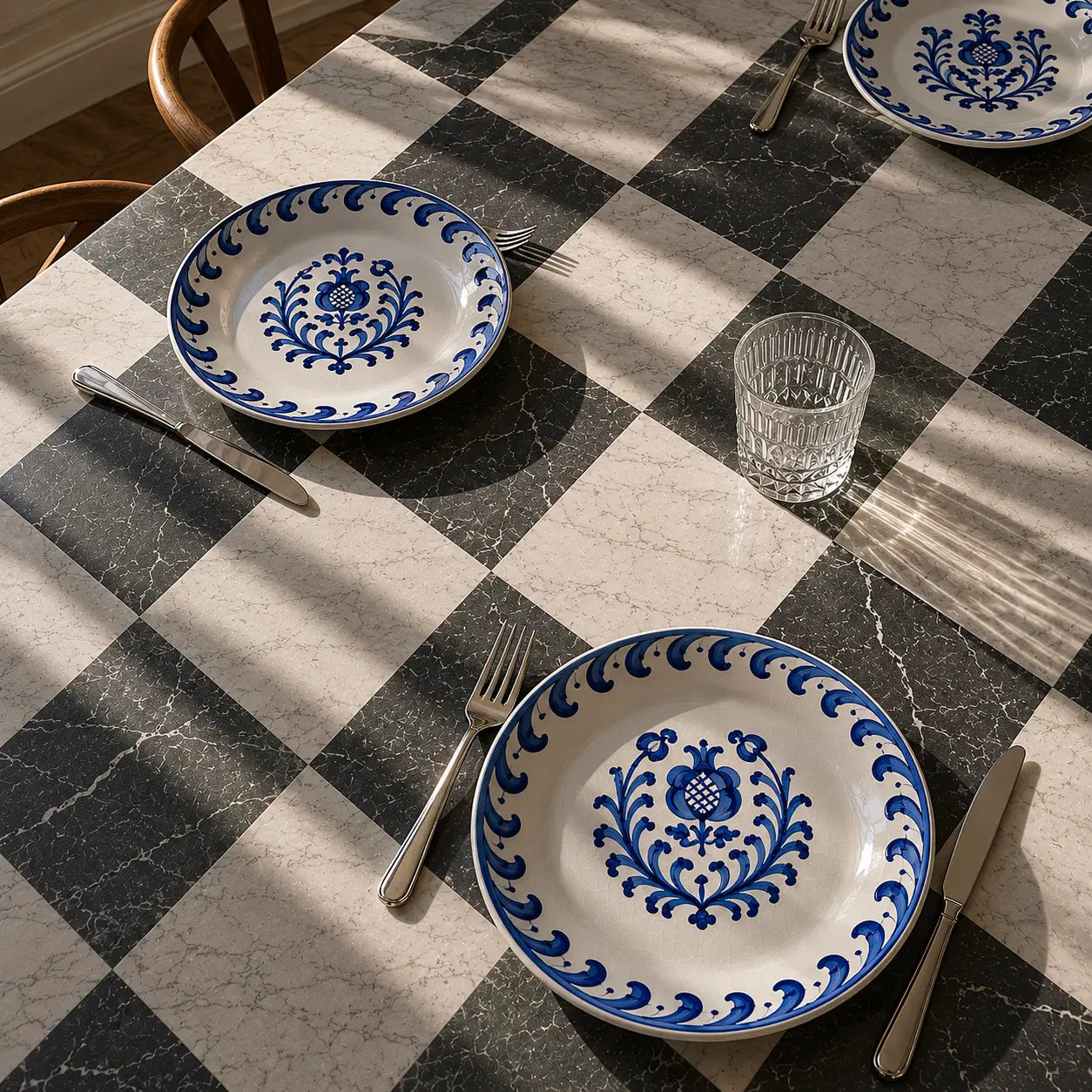My Store Cobalt Pomegranate Plate (22cm)