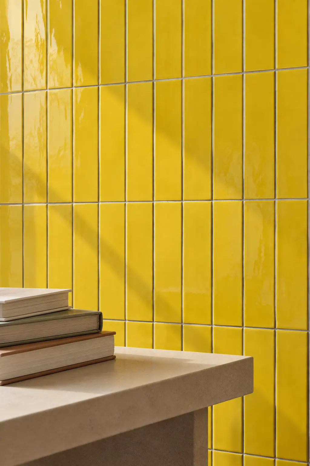 Saffron Yellow • Gloss • Rectangular Tile